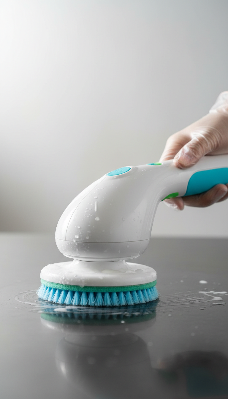 Electric Cleaning Brush with Polishing Pad